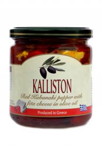 Feta cheese stuffed kabanaki pepper, in Extra Virgin Olive Oil